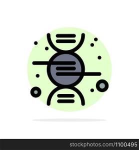 Dna, Research, Science Abstract Circle Background Flat color Icon