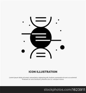 Dna, Research, Science solid Glyph Icon vector