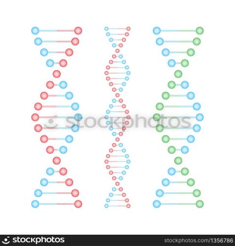 DNA strand symbol. DNA genetics. Vector stock illustration. DNA strand symbol. DNA genetics. Vector stock illustration.