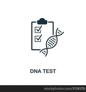 DNA Test icon. Premium style design from healthcare collection. Pixel perfect dna test icon for web design, apps, software, printing usage.. DNA Test icon. Premium style design from healthcare icon collection. Pixel perfect Dna Test icon for web design, apps, software, print usage
