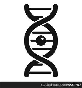 Dna test icon simple vector. Gmo food. Science research. Dna test icon simple vector. Gmo food