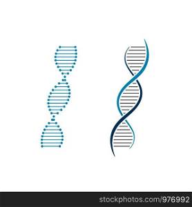 DNA vector icon illustration design template