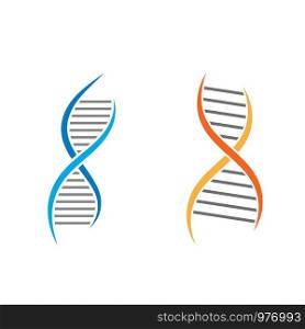 DNA vector icon illustration design template
