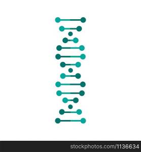 dna vector icon isolated on white background