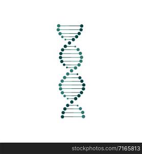 DNA vector icon isolated on white background