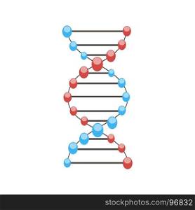 Dna vector illustration science molecule genetic background structure medical icon