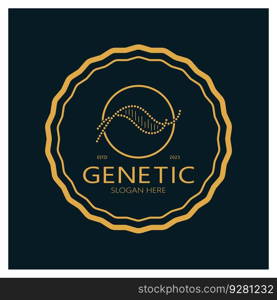 DNA vector logo design template.modern medical logotype.laboratory science icon symbol.colorful pharmacology sign-vector