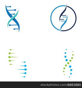 DNA vector logo. Modern medical logo, with vector design