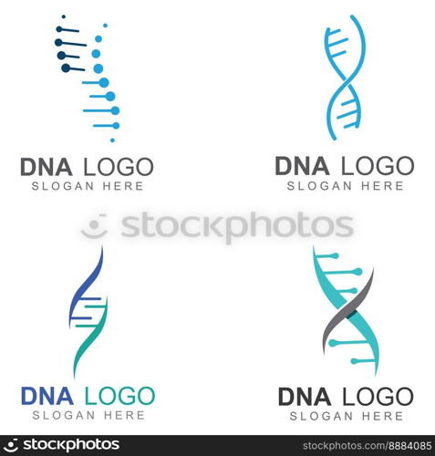 DNA vector logo. Modern medical logo, with vector design