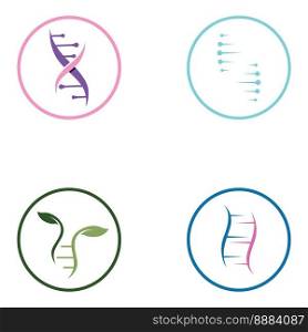 DNA vector logo. Modern medical logo, with vector design