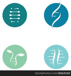 DNA vector logo. Modern medical logo, with vector design
