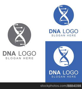 DNA vector logo. Modern medical logo, with vector design