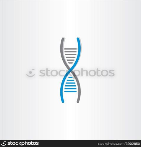DNA vector symbol deoxyribonucleic acid icon design