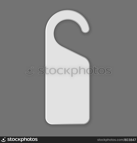 Do not disturb door tag icon. Realistic illustration of do not disturb door tag vector icon for web design. Do not disturb door tag icon, realistic style