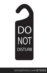 do not disturb icon on white background. flat style design. do not disturb sign.