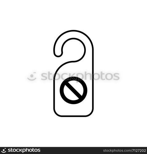 Do not disturb signage icon trendy