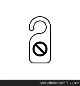 Do not disturb signage icon trendy