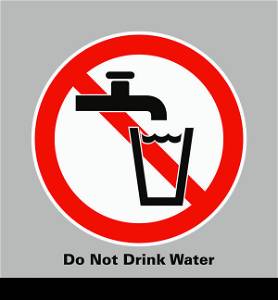 Do not drink water