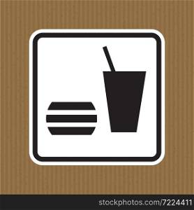 Do not eating Or Drinking Symbol