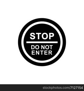 Do not enter signage design template