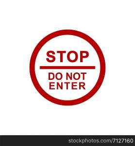 Do not enter signage design template