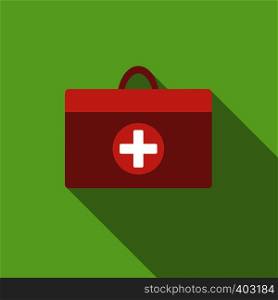 Doctor bag flat icon for web and mobile applications. Doctor bag flat icon