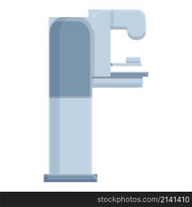 Doctor breast machine icon cartoon vector. Cancer mammography. Medical clinic. Doctor breast machine icon cartoon vector. Cancer mammography