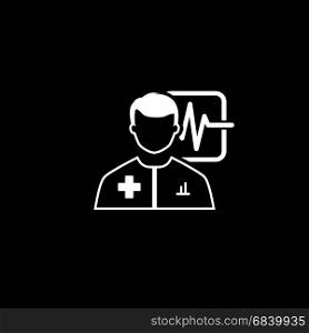 Doctor Consultation and Medical Services Icon. Flat Design.. Doctor Consultation and Medical Services Icon. Flat Design. Isolated.