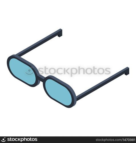 Doctor glasses icon. Isometric of doctor glasses vector icon for web design isolated on white background. Doctor glasses icon, isometric style