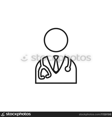 Doctor icon design template vector isolated illustration. Doctor icon design template vector isolated