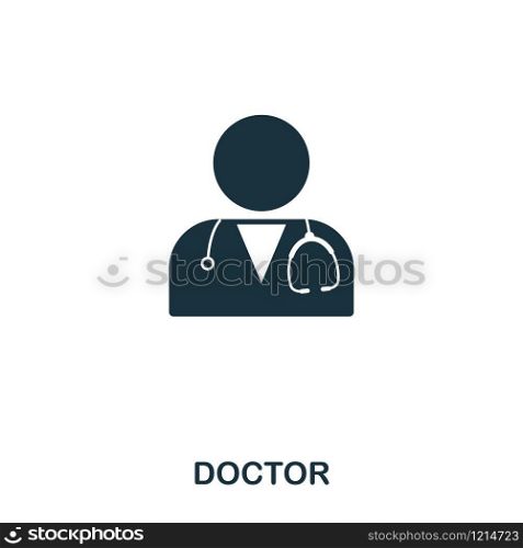 Doctor icon. Line style icon design. UI. Illustration of doctor icon. Pictogram isolated on white. Ready to use in web design, apps, software, print. Doctor icon. Line style icon design. UI. Illustration of doctor icon. Pictogram isolated on white. Ready to use in web design, apps, software, print.