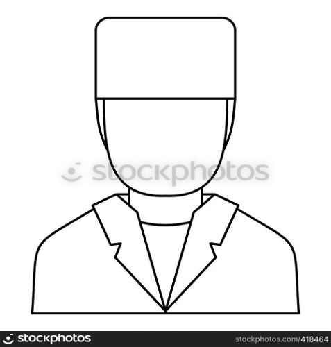 Doctor icon. Outline illustration of doctor vector icon for web. Doctor icon, outline style