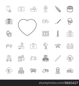 Doctor icons Royalty Free Vector Image
