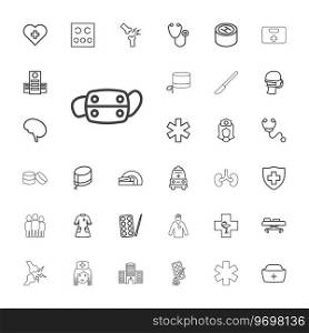Doctor icons Royalty Free Vector Image