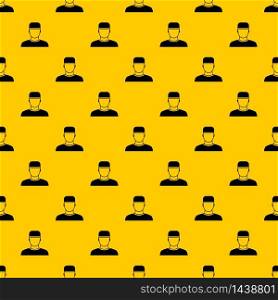Doctor pattern seamless vector repeat geometric yellow for any design. Doctor pattern vector