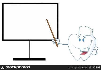 Doctor Tooth Shows A Pointer On A Board