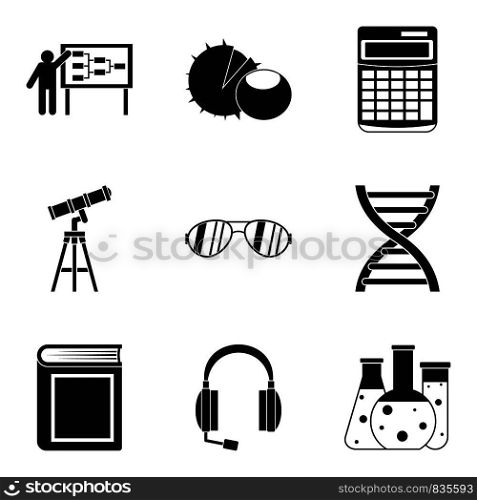 Doctrine icons set. Simple set of 9 doctrine vector icons for web isolated on white background. Doctrine icons set, simple style