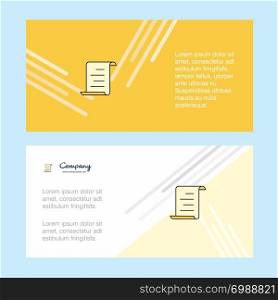 Document abstract corporate business banner template, horizontal advertising business banner.