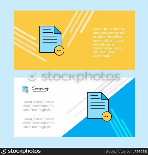 Document abstract corporate business banner template, horizontal advertising business banner.