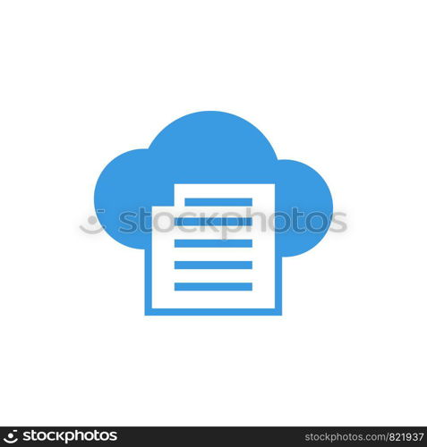 document and cloud logo template