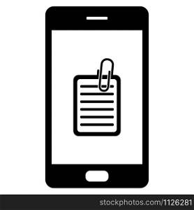 Document and smartphone