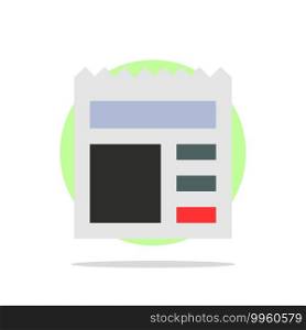 Document, Basic, Ui, Bank Abstract Circle Background Flat color Icon