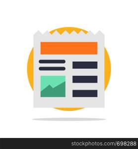 Document, Basic, Ui, Picture Abstract Circle Background Flat color Icon
