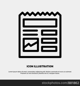 Document, Basic, Ui, Picture Line Icon Vector