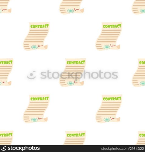 Document contract pattern seamless background texture repeat wallpaper geometric vector. Document contract pattern seamless vector