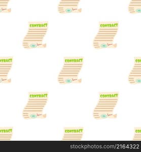 Document contract pattern seamless background texture repeat wallpaper geometric vector. Document contract pattern seamless vector