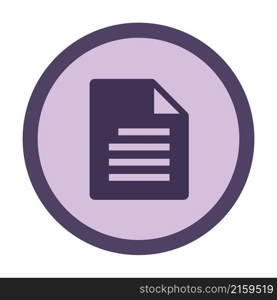 document data circle icon
