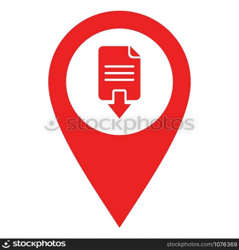 Document download and location pin