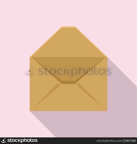Document envelope icon flat vector. Information mail. Letter email. Document envelope icon flat vector. Information mail