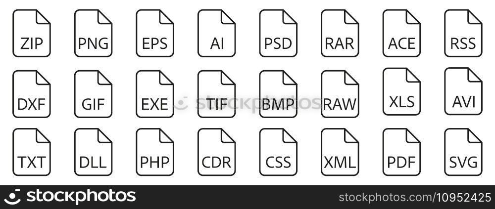 Document File Type Format line
